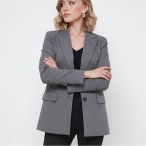 The Limited Grey Stretch Blazer